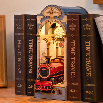 Rolife Time Travel DIY Book Nook Shelf Insert (TGB04) | LED Light