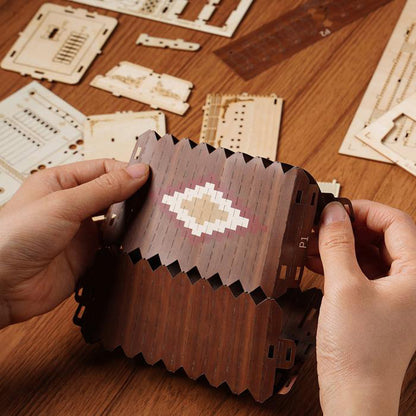 Rolife Accordion 3D Wooden Puzzle (TG410) | Mini Musical Instrument Display
