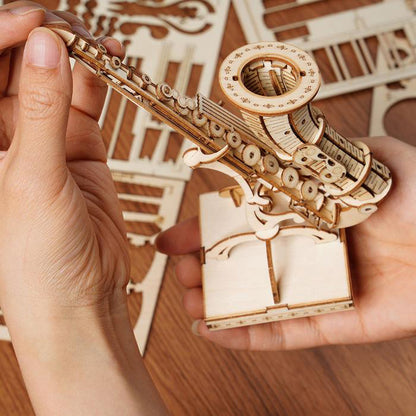 Rolife Saxophone 3D Wooden Puzzle (TG309) | Classic Musical Instrument Display Model
