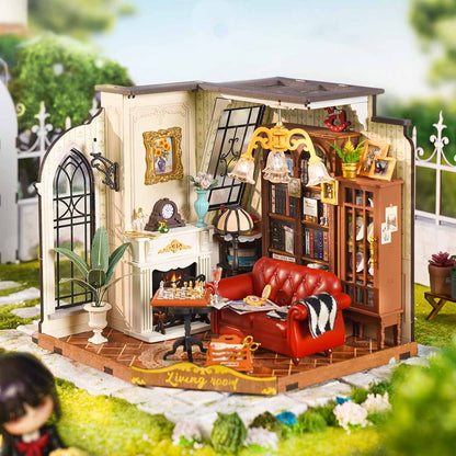 Rolife Catherine’s Living Room DIY Miniature House Kit (DG175) | 1:18 Scale