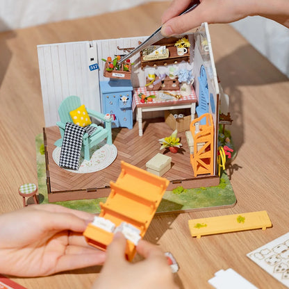 Rolife Dreamy Garden House DIY Miniature House Kit (DG163) | 1:18 Scale