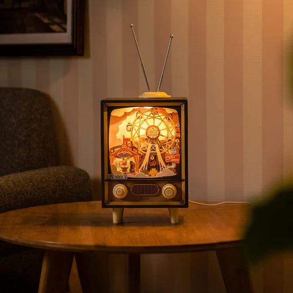 Rolife Sunset Carnival DIY Music Box 3D Wooden Puzzle (AMT01) | Type-C Powered