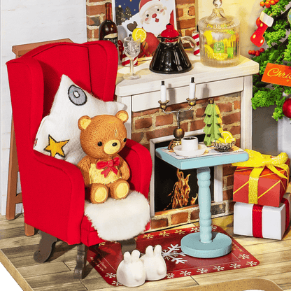 Rolife Christmas Snow House DIY Miniature House Kit (DG18) | LED Light