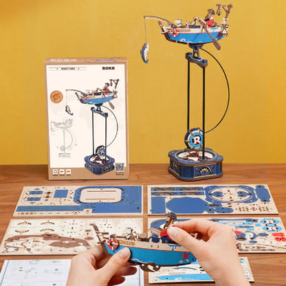 ROKR Ocean Fisher 3D Wooden Puzzle (MCD02) | Model Kit