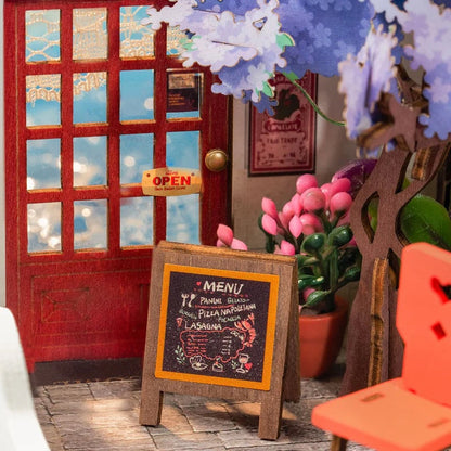 Rolife Sea Holiday Restaurant DIY Miniature House Kit (DS039) | 1:28 Scale