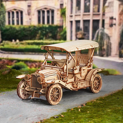 ROKR Vintage Car 3D Wooden Puzzle (MC801) | 1:15 Scale Model Kit