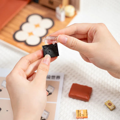 Cozy Living Lounge (DW007) | Super Creator Mini Room Kit