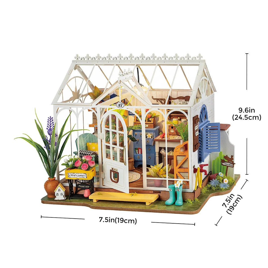 Robotime Rolife ROKR Dreamy Garden House DIY Miniature House Kit DG163