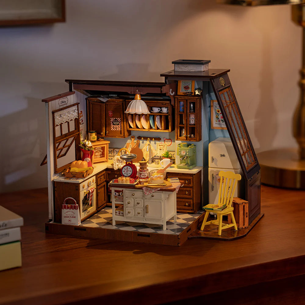 Rolife Baking Kitchen DIY Miniature House Kit (DG172) | 1:18 Scale