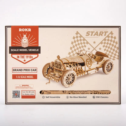 ROKR Cruiser Motorcycle 3D Wooden Puzzle (MC401) | Detailed Wooden Model Kit