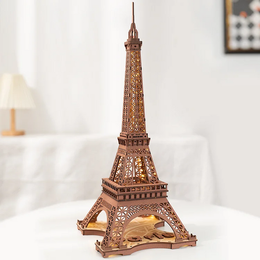 Robotime Rolife ROKR Night of the Eiffel Tower 3D Wooden Puzzle TGL01