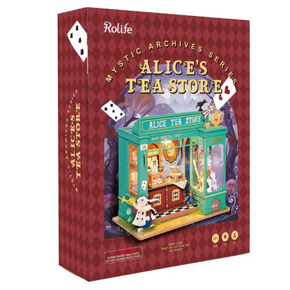 Rolife Alice’s Tea Store DIY Miniature House Kit (DG156) | 1:20 Scale