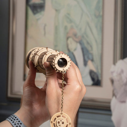 ROKR Monocular Telescope 3D Wooden Puzzle (ST004) | Retro Pirate Telescope Model