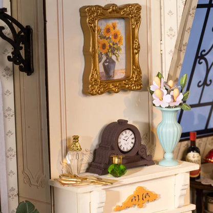 Rolife Catherine’s Living Room DIY Miniature House Kit (DG175) | 1:18 Scale