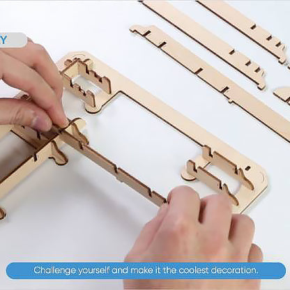 ROKR Marble Parkour Big Funnel Marble Run (LG501) | Hand-Cranked STEM Track Model