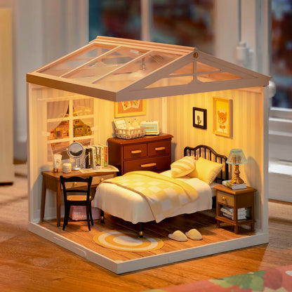 Rolife Super Creator Sweet Dream Bedroom DIY Miniature House Kit (DW009) | 1:24 Scale