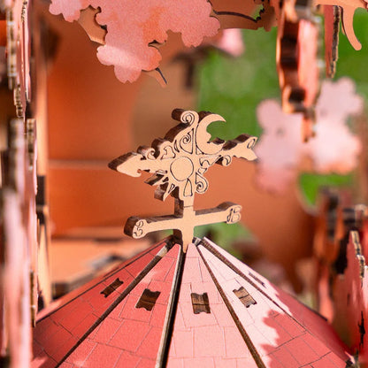 Rolife Sakura Tree House 3D Wooden Puzzle (TGS04) | Cherry Blossom Fairytale Display