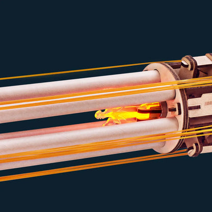 ROKR Rotating-Barrel Machine Gun 3D Wooden Puzzle (LQA01) | Mechanical Model
