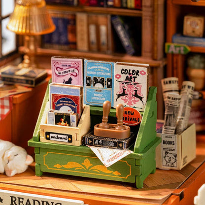 Rolife The Muse Bookshop DIY Miniature House Kit (DS040) | 1:28 Scale