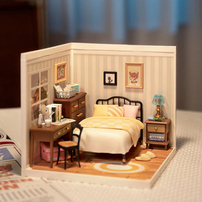 Rolife Super Creator Sweet Dream Bedroom DIY Miniature House Kit (DW009) | 1:24 Scale