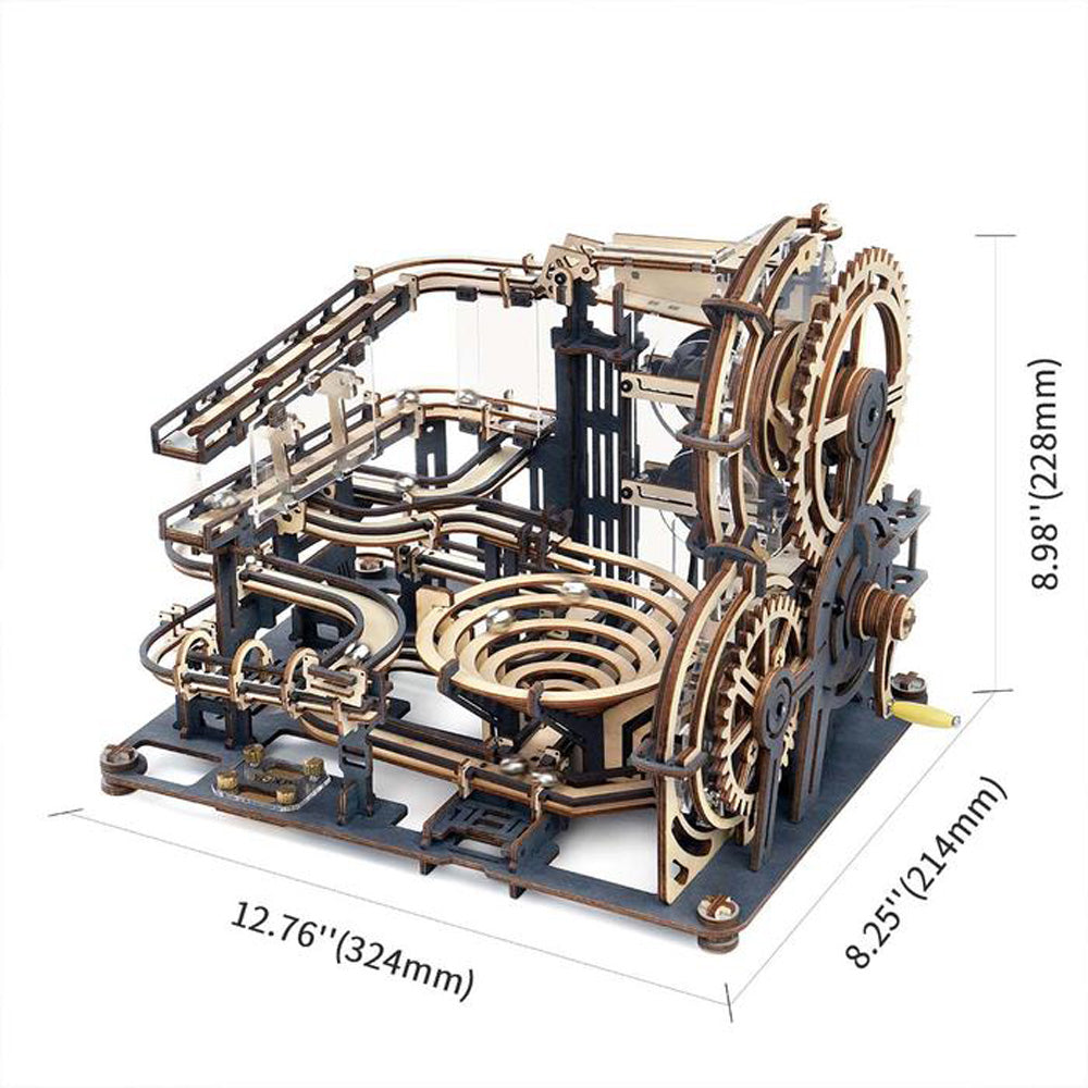 Robotime Marble Night City ROKR 3D Wooden Puzzles DIY Marble Run Model Kit LGA01