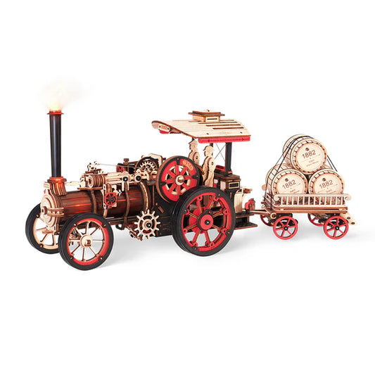 ROKR Steam Engine 3D Wooden Puzzle (LKA01) | Electric Steam Engine Model