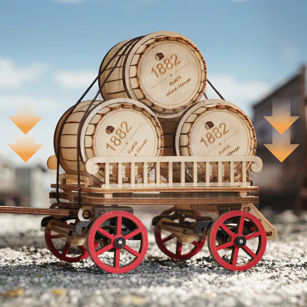 ROKR Steam Engine 3D Wooden Puzzle (LKA01) | Electric Steam Engine Model