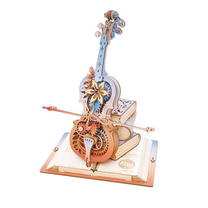 ROKR Symphony of Gorgeous Dreams Mechanical Music Box 3D Wooden Puzzle (AMK63M) | Wind-Up “Blue Danube”