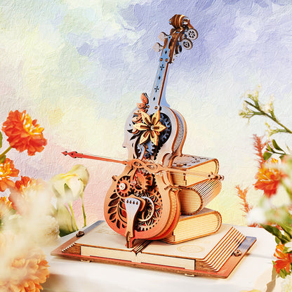 ROKR Symphony of Gorgeous Dreams Mechanical Music Box 3D Wooden Puzzle (AMK63M) | Wind-Up “Blue Danube”