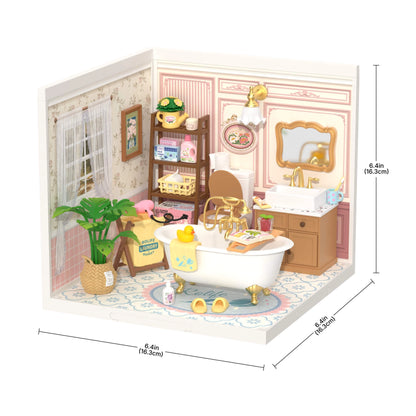 Rolife Super Creator Pop Bubble Bathroom DIY Miniature House (DW014B) | 1:24 Scale