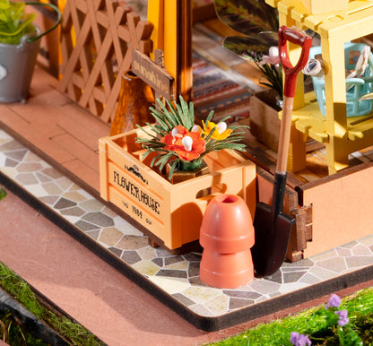 Rolife Cathy’s Flower House DIY Miniature House Kit (DG104) | 1:18 Scale