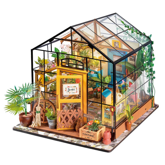 Rolife Cathy’s Flower House DIY Miniature House Kit (DG104) | 1:18 Scale