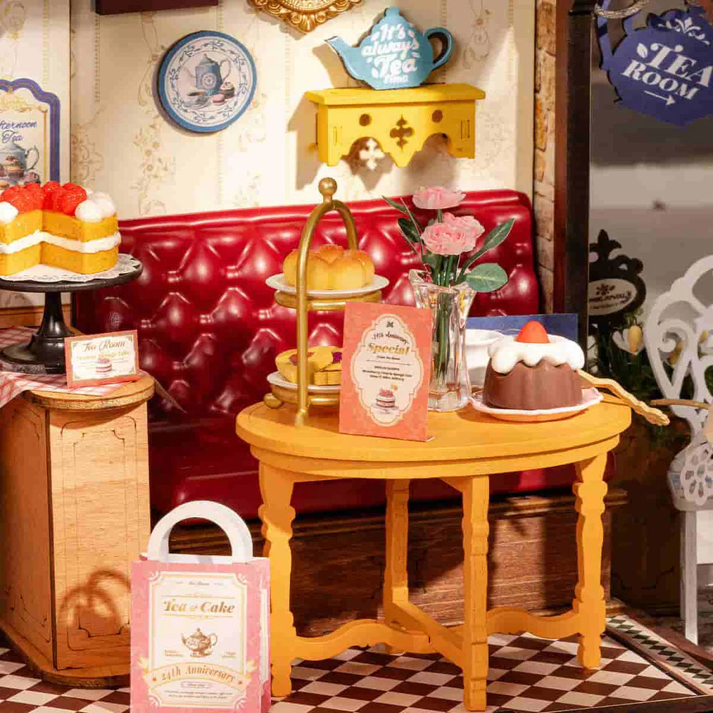 Rolife Leisure Time Tea Room DIY Miniature House Kit (DG171) | 1:16 Scale