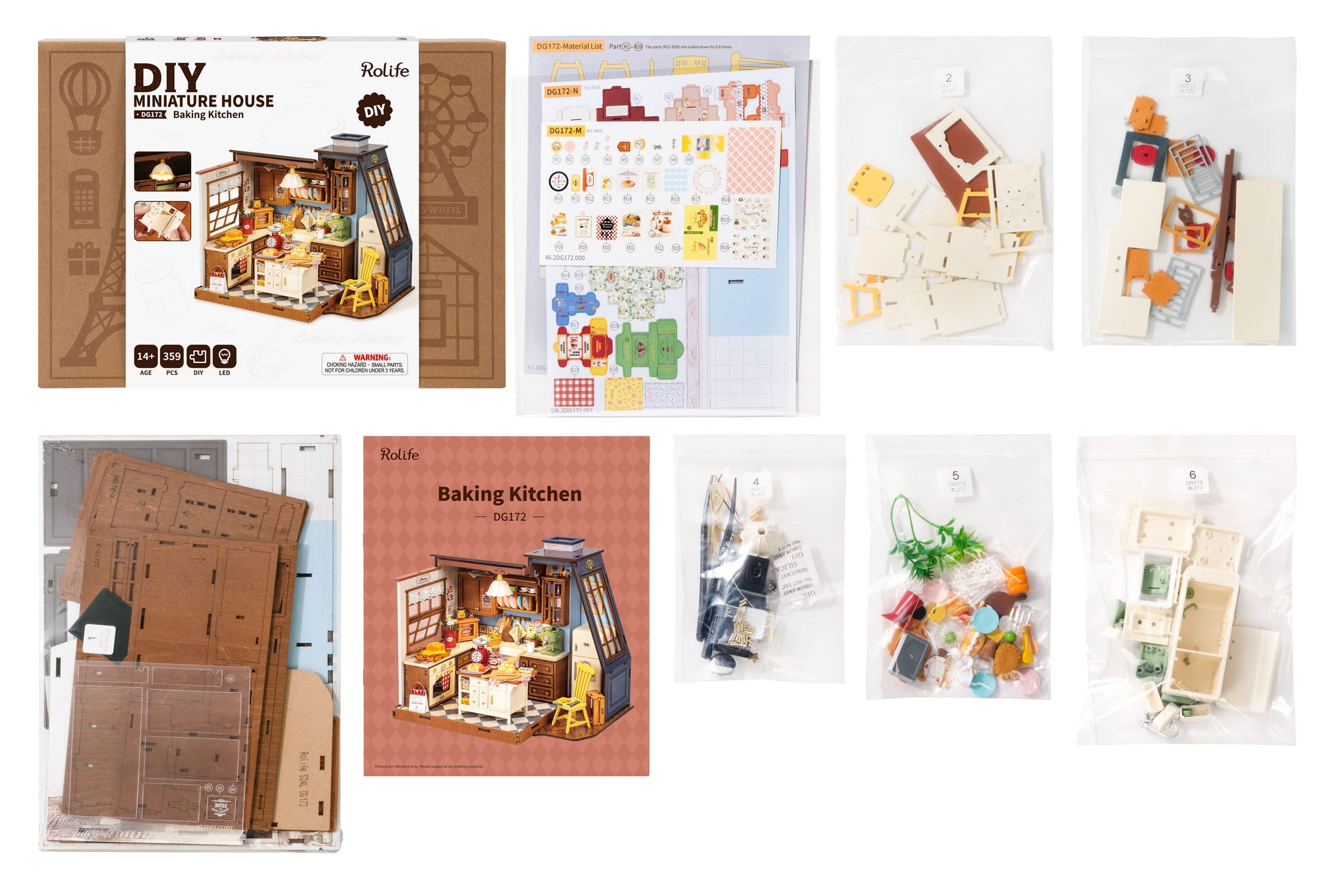 Rolife DIY Miniature House - Baking Kitchen DG172 – Robotime Australia