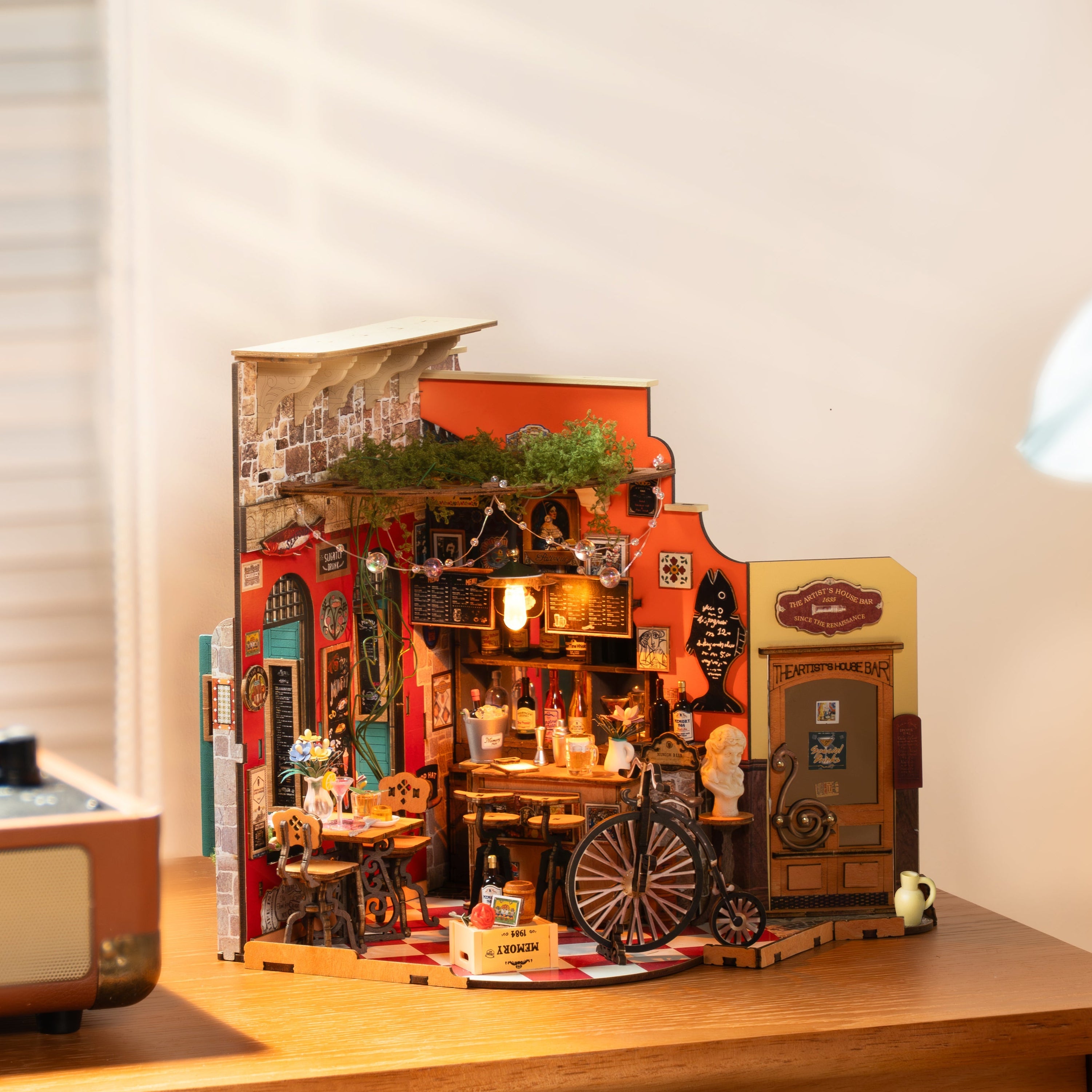 Odoria Cubetti Di Ghiaccio In Miniatura Per Casa Delle Bambole - Scala 1:12, Acrilico Trasparente, Set Di Accessori Per Bar E Cucina