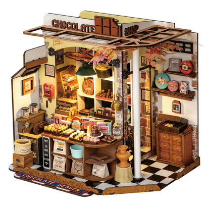 Rolife Henry’s Chocolate DIY Miniature House Kit (DG174) | 1:18 Scale