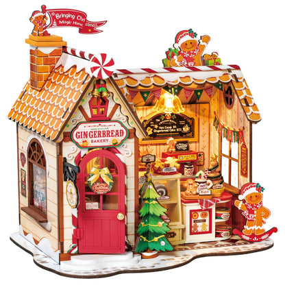 Rolife Gingerbread House DIY Miniature House Kit (DG176) | 1:18 Scale