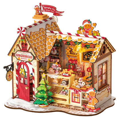 Rolife Gingerbread House DIY Miniature House Kit (DG176) | 1:18 Scale