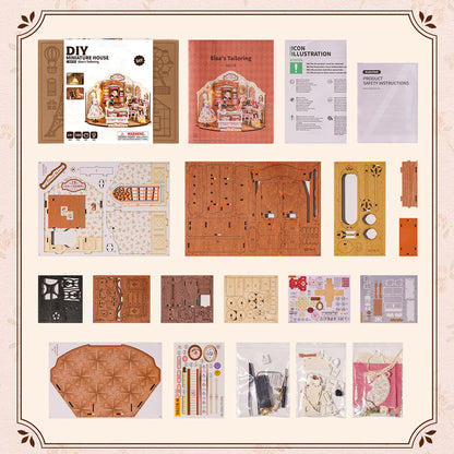 Rolife Elsa’s Tailoring DIY Miniature House Kit (DG178) | 1:18 Scale