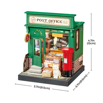 Rolife Century Post Office DIY Miniature House Kit (DS037) | 1:28 Scale