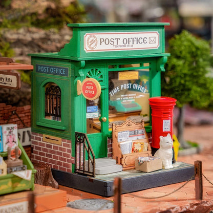 Rolife Century Post Office DIY Miniature House Kit (DS037) | 1:28 Scale