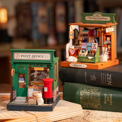 Rolife Century Post Office DIY Miniature House Kit (DS037) | 1:28 Scale
