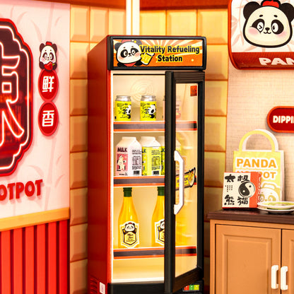 Rolife Super Creator Panda Hot Pot DIY Miniature House (DW020) | 1:24 Scale