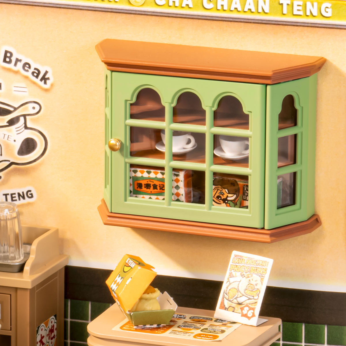 Rolife Super Creator Hong Kong Bites Cafe DIY Miniature House (DW021) | 1:24 Scale