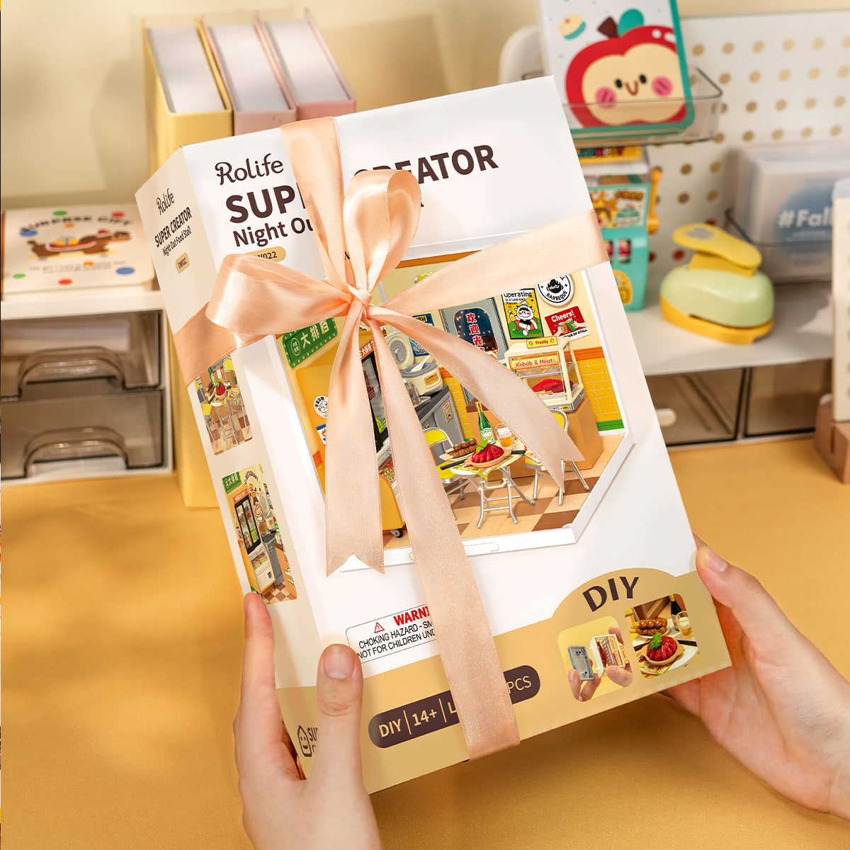 Rolife Super Creator Night Out Food Stall DIY Miniature House (DW022) | 1:24 Scale