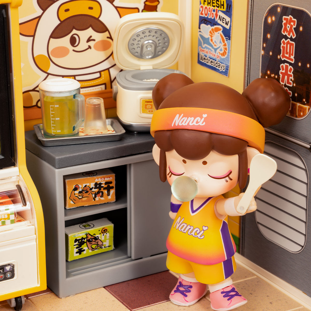 Rolife Super Creator Night Out Food Stall DIY Miniature House (DW022) | 1:24 Scale