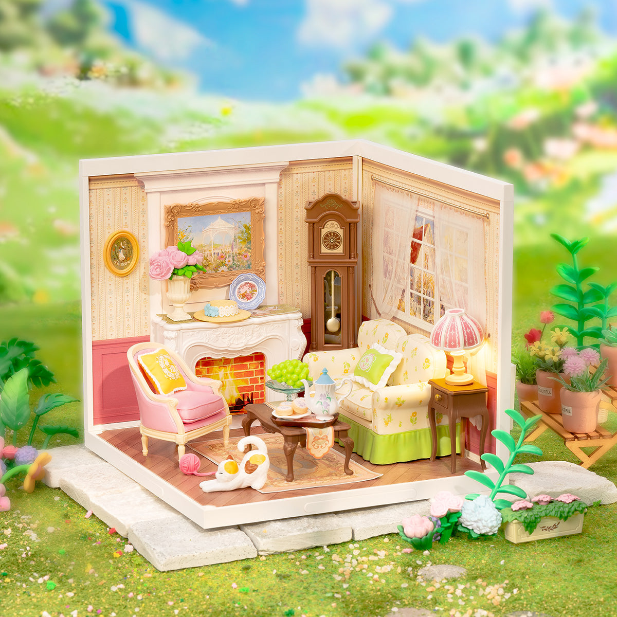 Rolife Super Creator Holiday Tea Time DIY Miniature House (DW023) | 1:24 Scale
