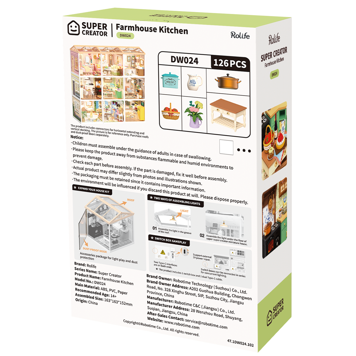 Rolife Farmhouse Kitchen (DW024) | Super Creator DIY Miniature