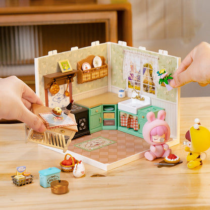 Rolife Super Creator Farmhouse Kitchen DIY Miniature House (DW024) | 1:24 Scale