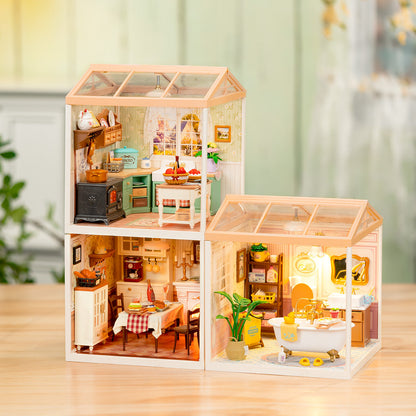 Rolife Super Creator Farmhouse Kitchen DIY Miniature House (DW024) | 1:24 Scale